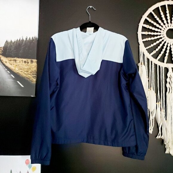 𝅺adidas Navy & Baby Blue Windbreaker Jacket - Picture 2 of 7